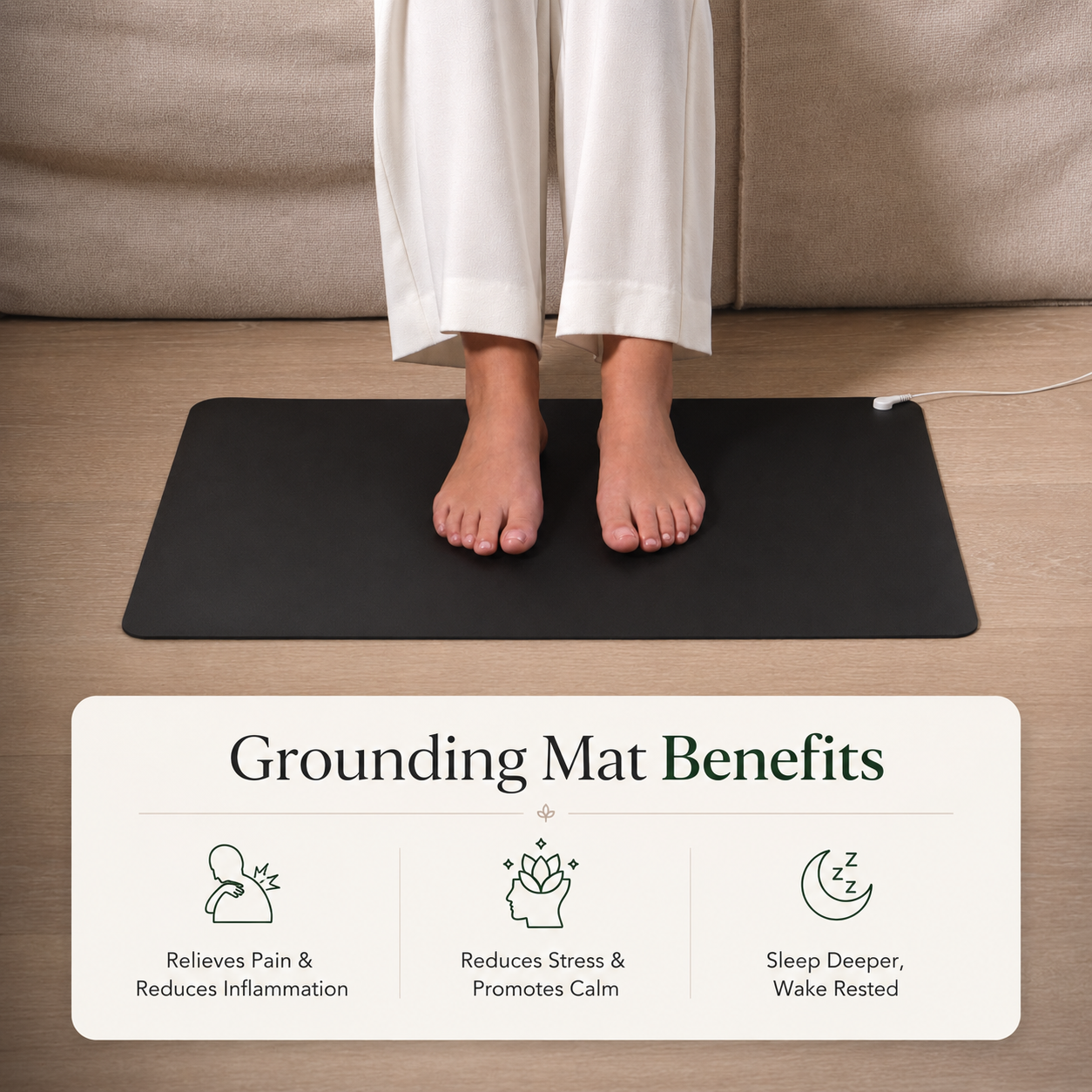 Juujo Grounding Mat Customer Testimonial