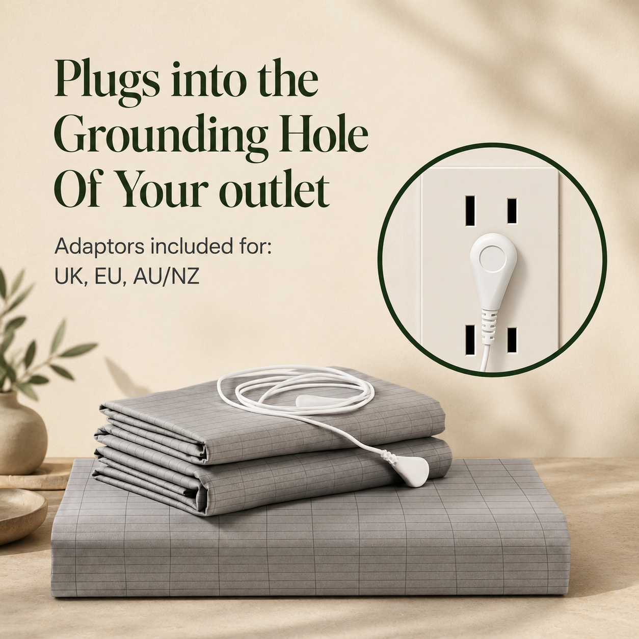 Grounding sheet close up