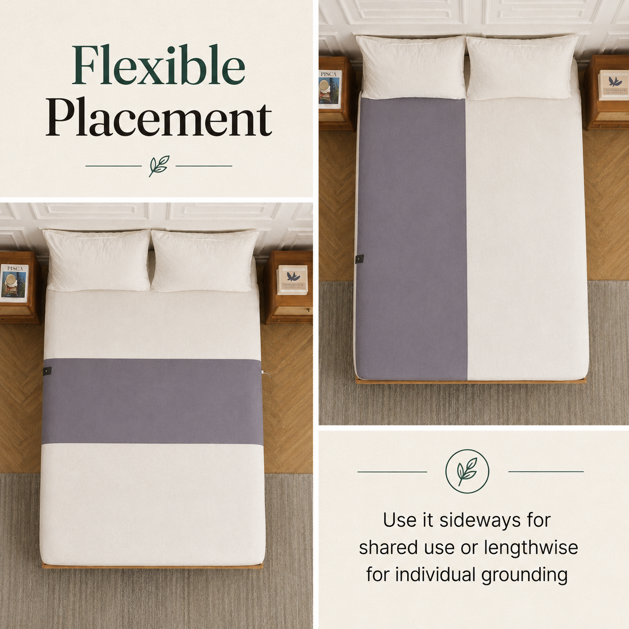 Juujo grounding flat sheet silver threads