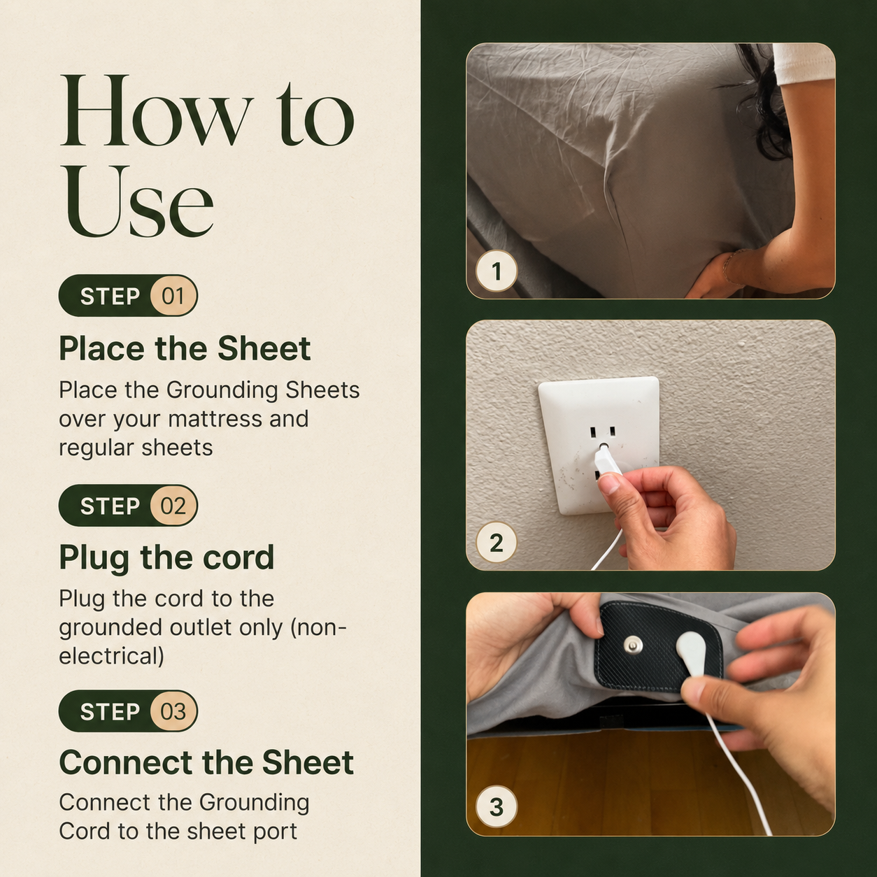 Grounding sheet setting